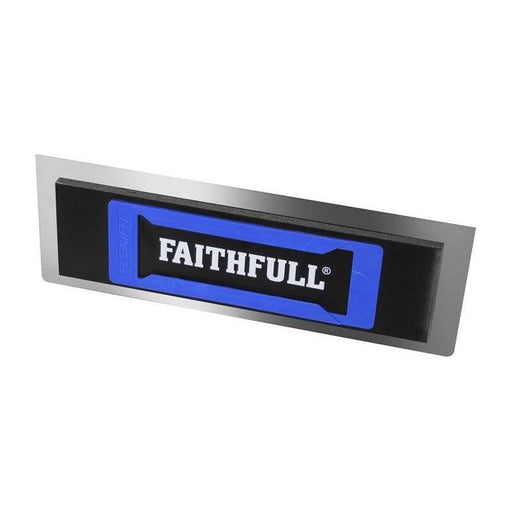 Faithfull Stainless Steel Flexifit Trowel with Foam 16in Faithfull - NN4 Online
