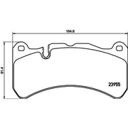 Mintex Front Brake Pad Set fits Maserati Ghibli III 2013 on 3.0