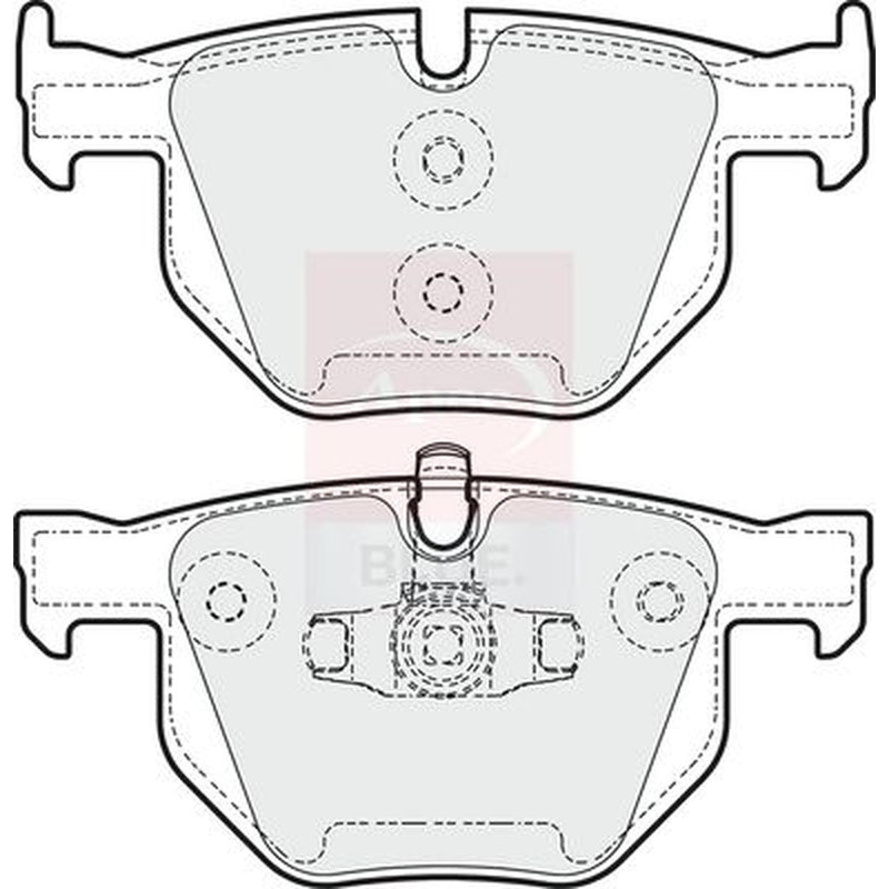 Apec Rear Brake Pad Set fits Alpina D3 2005-2008 2.0