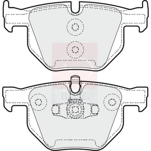 Apec Rear Brake Pad Set fits Alpina D3 2005-2008 2.0