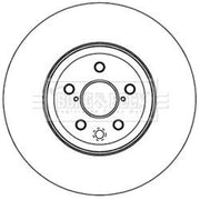 Borg & Beck 2 x Perforated/Vented Rear Brake Discs BBD5973S