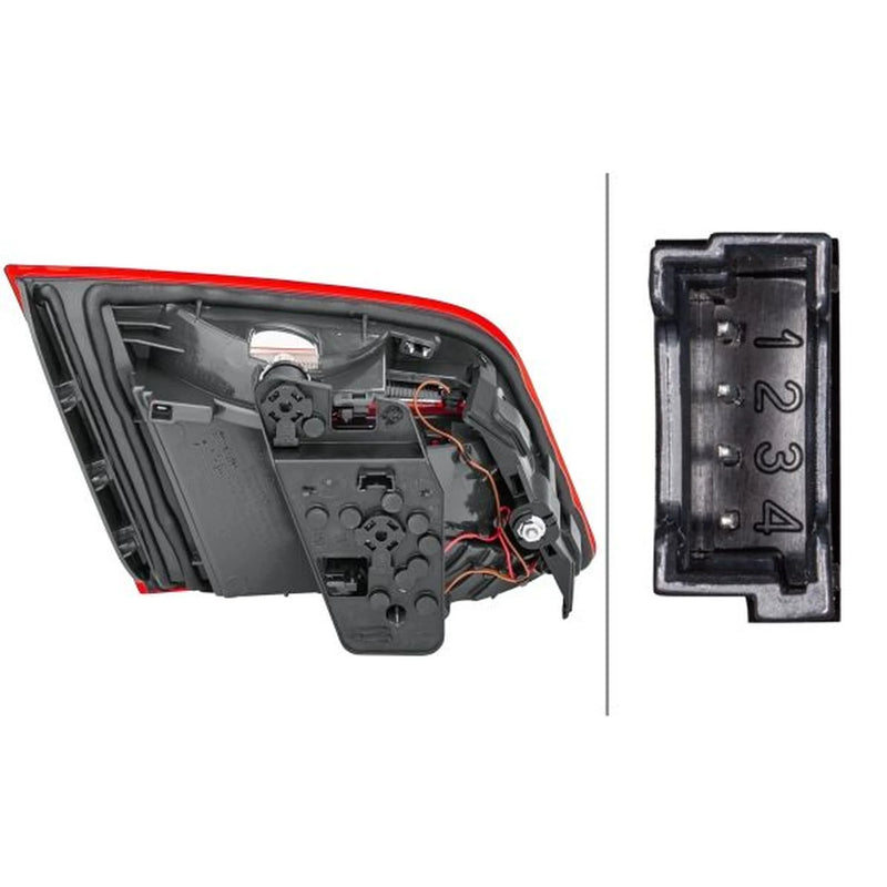 Hella Tail Light / Lamp H21W Right fits BMW 5 2010-2016