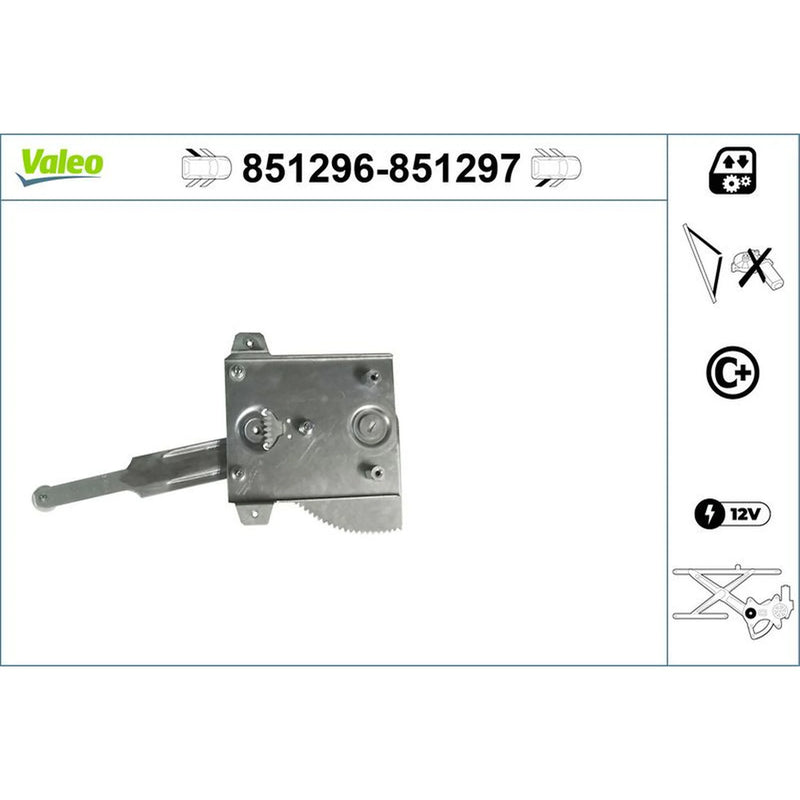 Valeo Electric Window Regulator Lifter Left Rear 851296