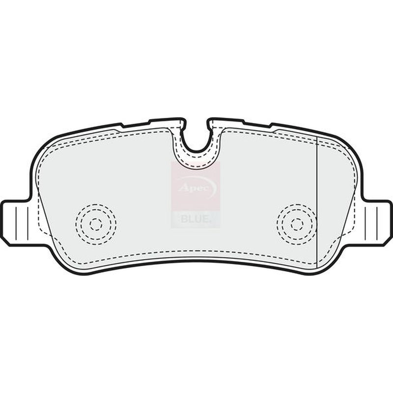 Apec Rear Brake Pad Set fits Land Rover Discovery III 2004-2009 2.7 4.0 4.4