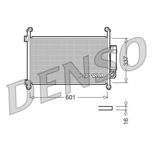 Denso Air Conditioning Condenser fits Honda Civic VIII 2005-2012 1.4 1.8 2.0 2.2