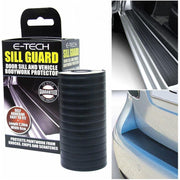 E-Tech Black Boot Door Sill Guard Bodywork Trim Scratch Scuff Protector Strip E-Tech - Dynamic Drive