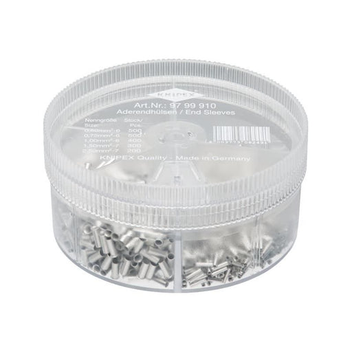 Knipex Non-Insulated Wire Ferrules Assortment Box, 1,900 Piece Knipex - Dynamic Drive