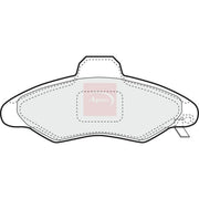 Apec Front Brake Pad Set fits Ford Escort 1995-1999 1.3 1.4 1.6 1.8