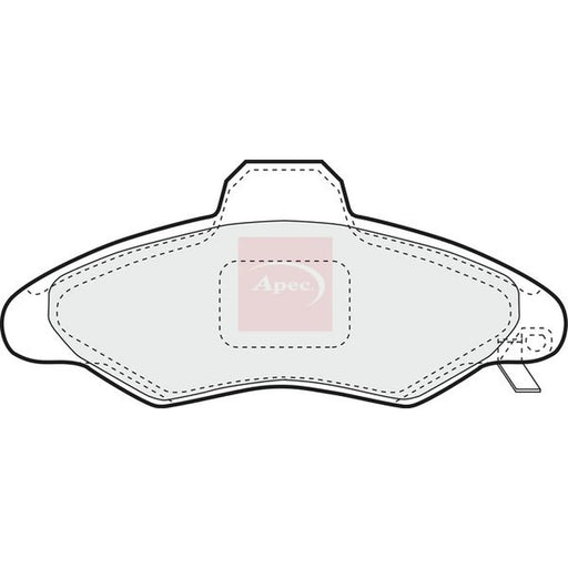 Apec Front Brake Pad Set PAD1021