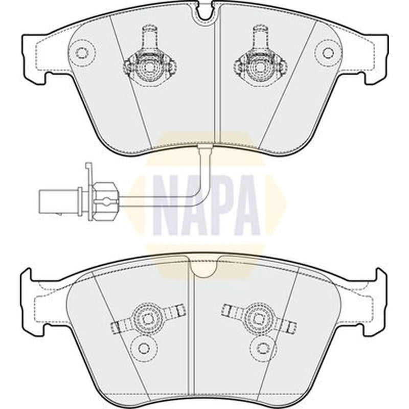 NAPA Front Brake Pad Set fits Bentley Continental 2003-2018 4.0 6.0
