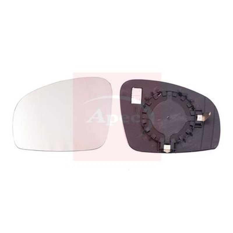 Apec Exterior Wing Mirror Glass Left fits Skoda Fabia II 2006-2014