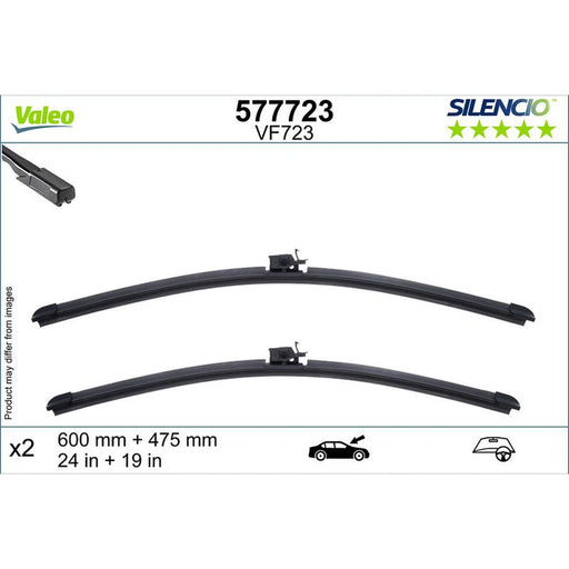 Valeo Aerotwin Front Wiper Blade Set 600mm + 475mm 577723