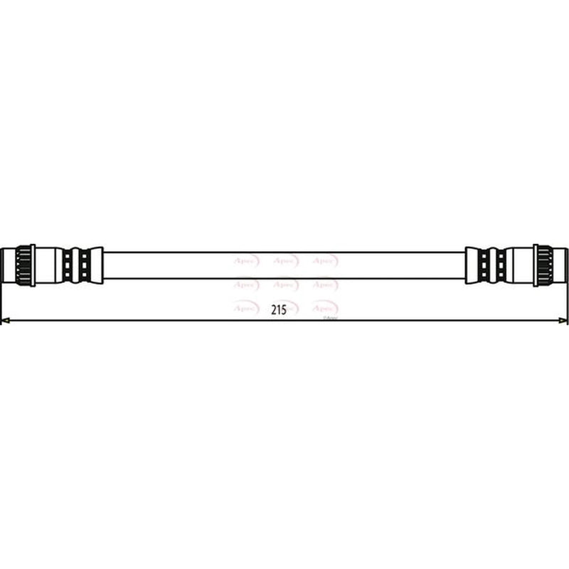 Apec Brake Hydraulic Hose Line outer HOS3461