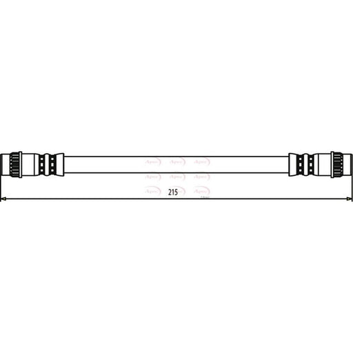 Apec Brake Hydraulic Hose Line outer HOS3461