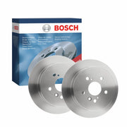Bosch 2 x Solid Rear Brake Discs 0986479614-x2
