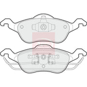 Apec Front Brake Pad Set fits Ford Focus I 1998-2005 1.4 1.6 1.8 2.0