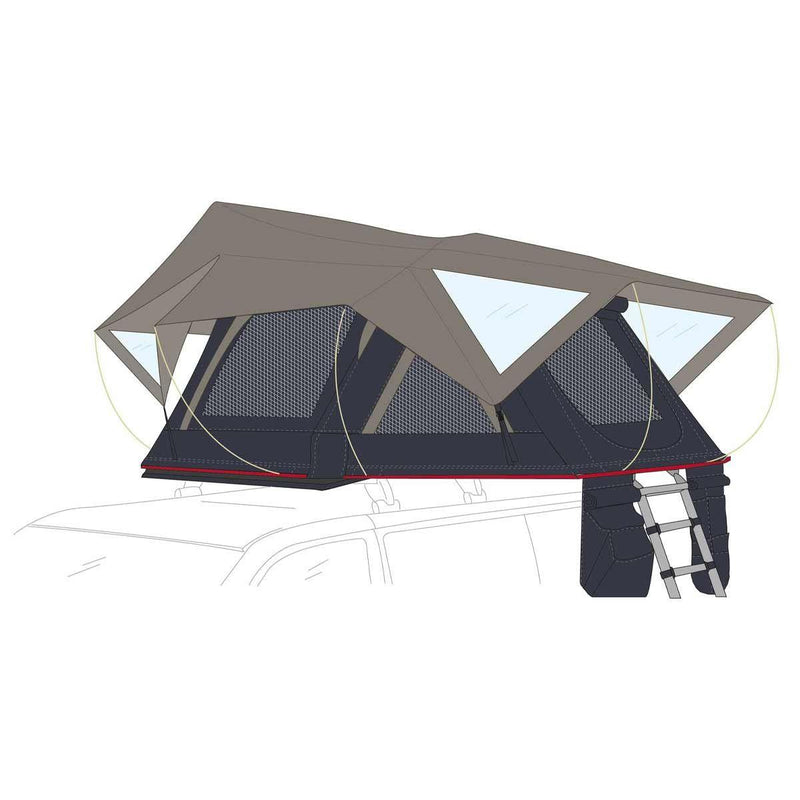 Fiamma Moonlight 140 Roof Tent 2 Person 140 (08890-01-) Fiamma - Dynamic Drive
