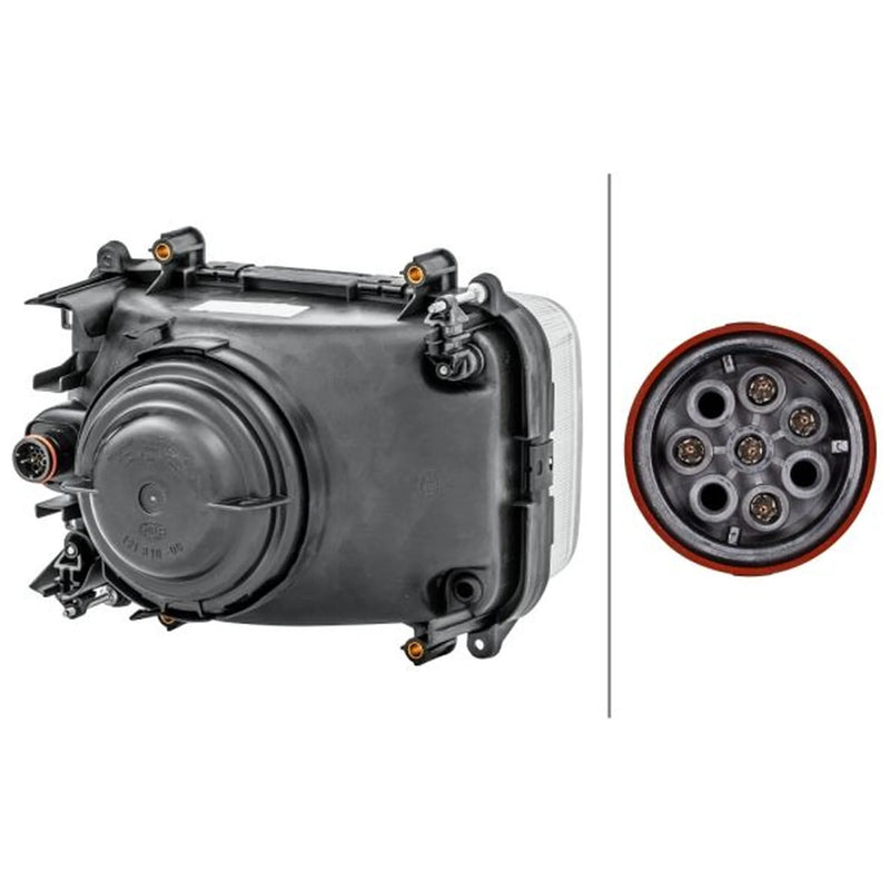 Hella Headlight Headlamp W5W Left fits Daf 65 1993-1998 65.180 65.210 65.240