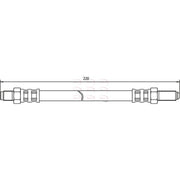 Apec Brake Hydraulic Hose Line Rear fits Ford Granada 1985-1994