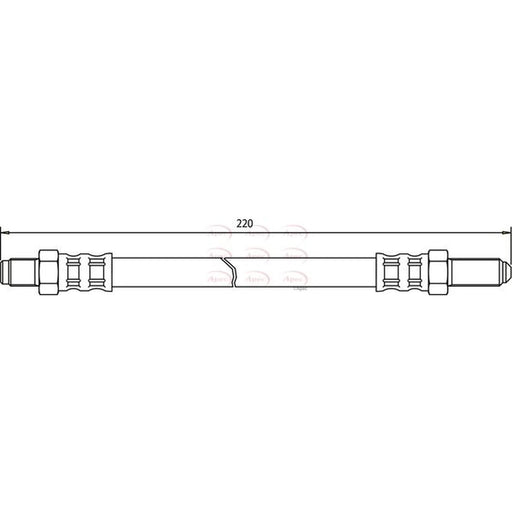 Apec Brake Hydraulic Hose Line Rear HOS3374