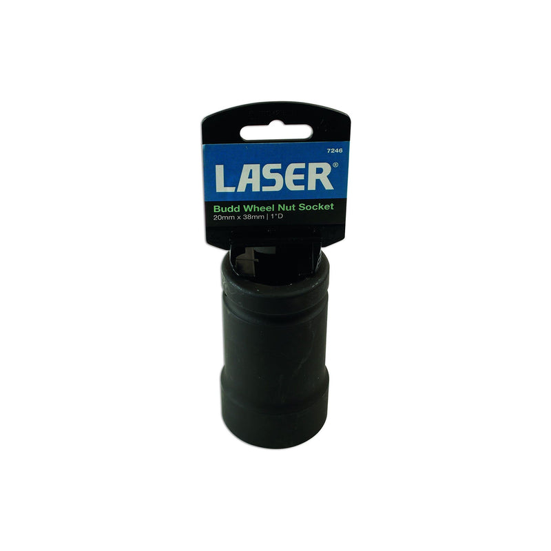 Laser Budd Wheel Nut Socket 1"D 20mm x 38mm 7246 Laser - Dynamic Drive