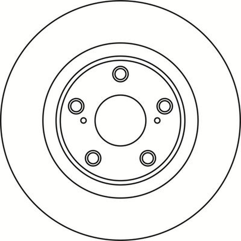 Abtex 2 x Solid Brake Discs fits Toyota Avensis 2008-2018 1.6 1.8 2.0 2.2