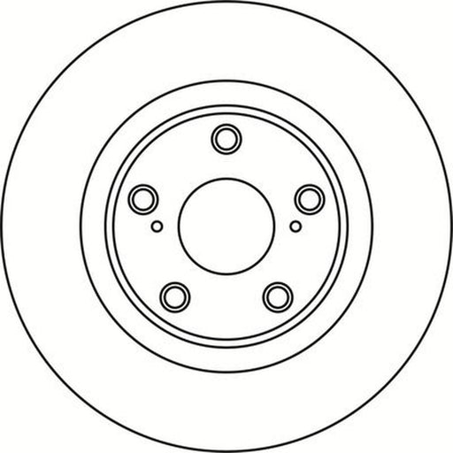 Abtex 2 x Solid Brake Discs fits Toyota Avensis 2008-2018 1.6 1.8 2.0 2.2