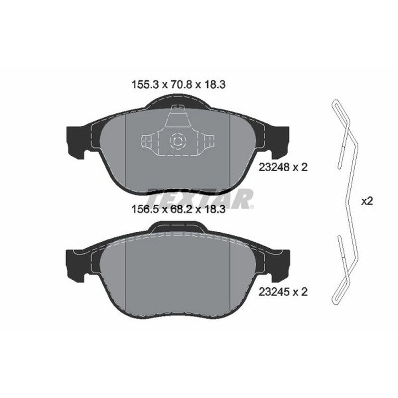 Textar Front Brake Pad Set 2324802