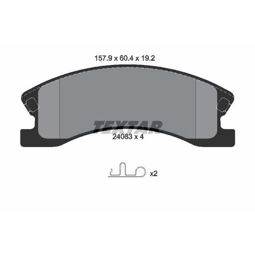 Textar Front Brake Pad Set 2408301