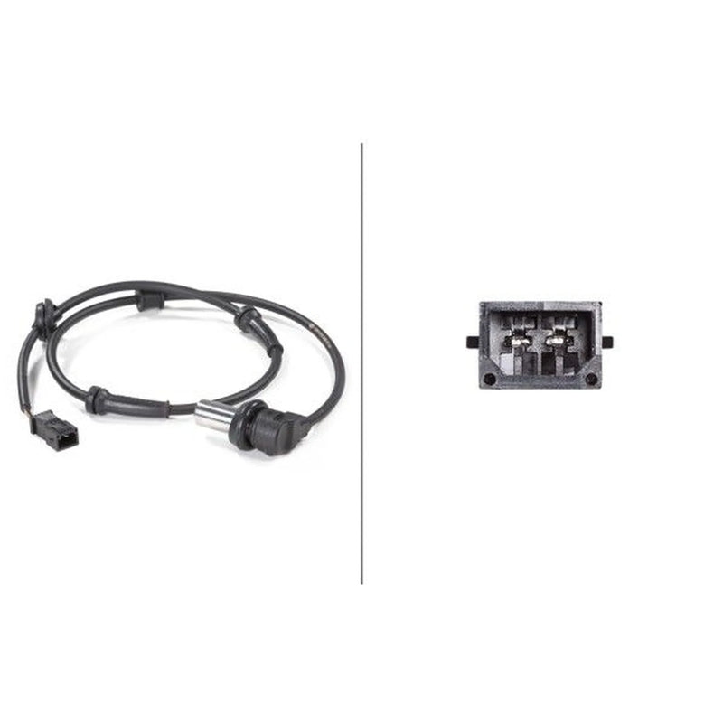 Hella ABS Wheel Speed Sensor Rear Right fits Audi A4 B5 1994-2001