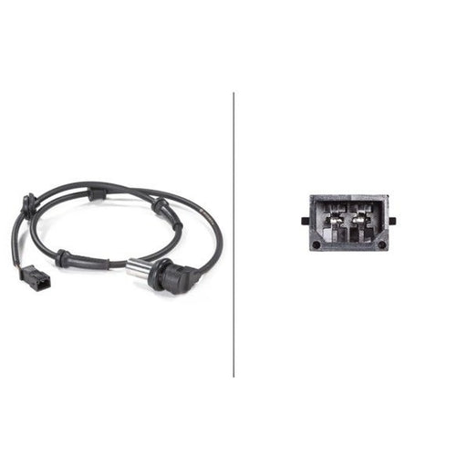 Hella ABS Wheel Speed Sensor Rear Right fits Audi A4 B5 1994-2001