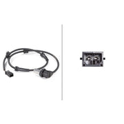Hella ABS Wheel Speed Sensor Rear Right 6PU 012 806-151