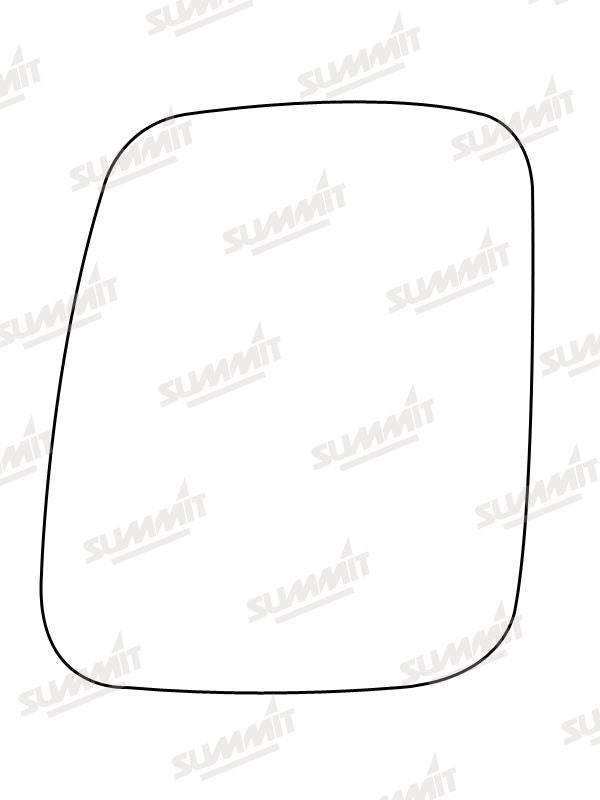 Summit Heated Base Plate With Commercial Mirror Glass fits VW Transporter T4 90 to 03 LHS RHS Summit - Bars 4 Cars