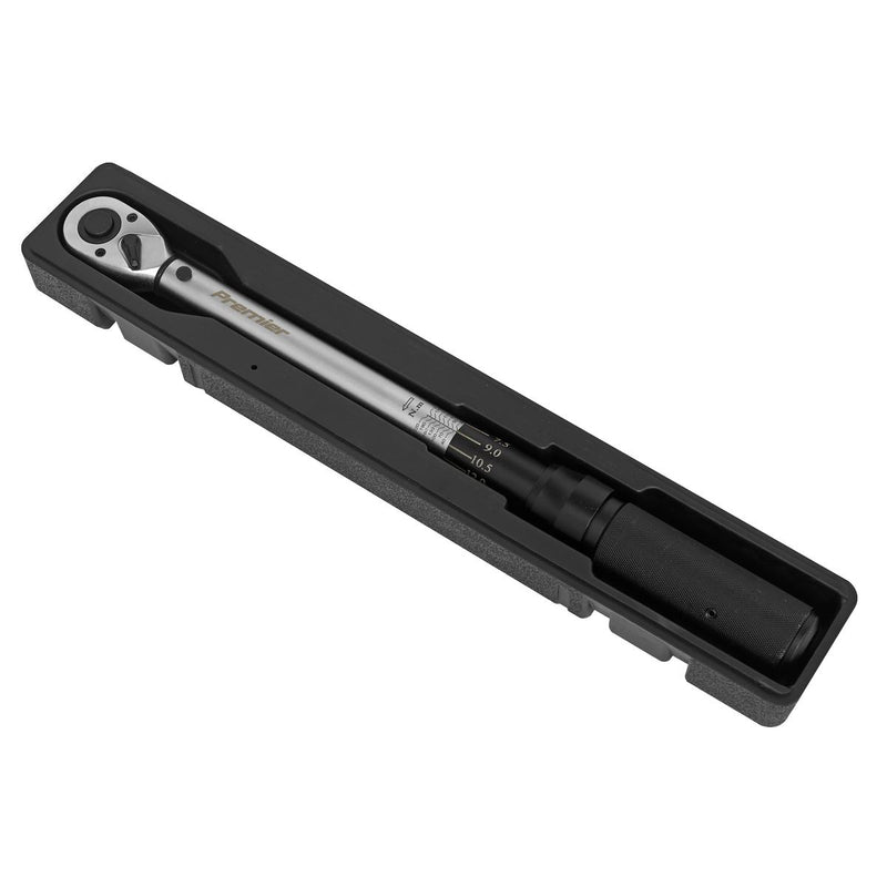 Sealey Premier Premier Micrometer Style Torque Wrench 1/2"Sq Drive 40-210Nm Sealey Premier - Dynamic Drive