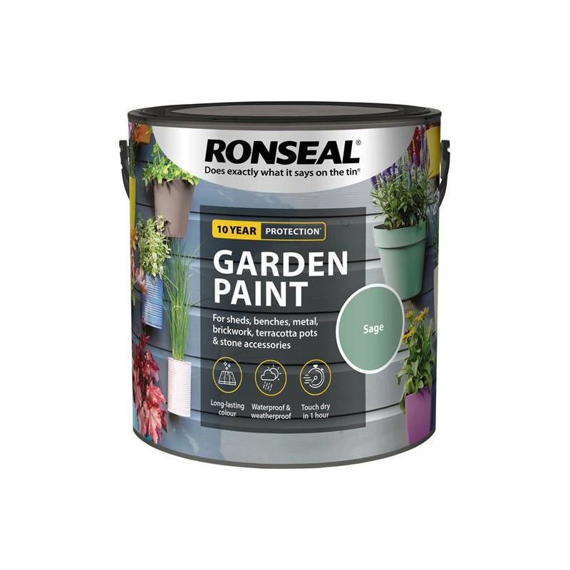 Ronseal Garden Paint Sage 2.5 litre Ronseal - Dynamic Drive