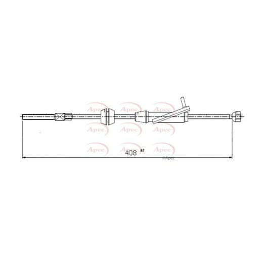 Apec Handbrake Cable Front CAB1307