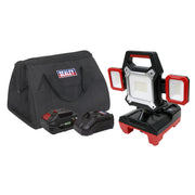Sealey Cordless/Corded 20V 4Ah SV20 Series Worklight Kit SMD LED 4000lm Sealey - Dynamic Drive