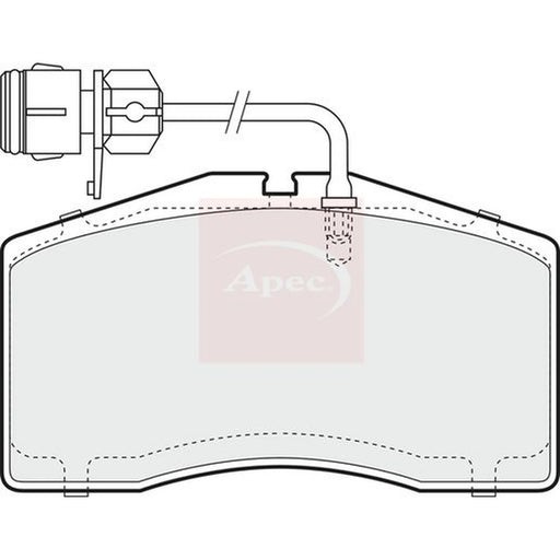 Apec Front Brake Pad Set PAD1365