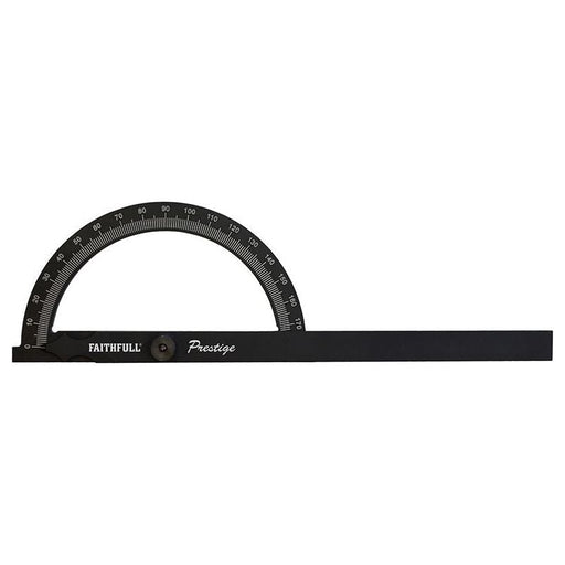 Faithfull Prestige Angle Gauge Black Aluminium 150 x 270mm Faithfull - Dynamic Drive