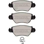 Juratek Front & Rear Pads fits Vauxhall Astra 1999-2005 2.0
