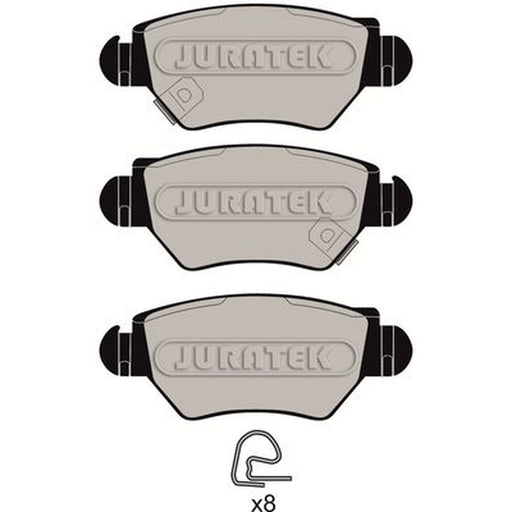 Juratek Rear Brake Pad Set fits Opel Astra G 1998-2005 1.2 1.4 1.6 1.7 1.8 2.0