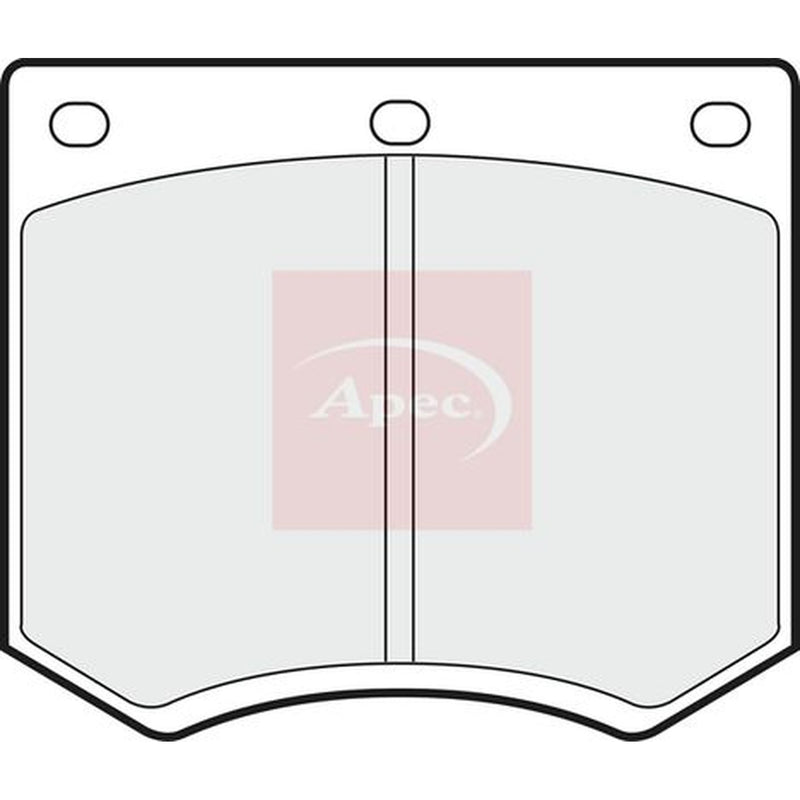Apec Front Brake Pad Set fits Ac Me 1979-1986