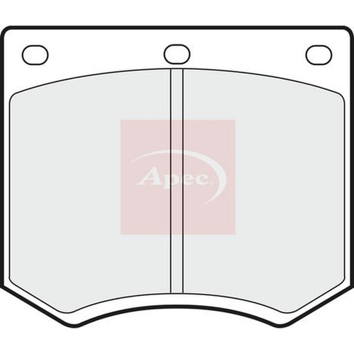 Apec Front Brake Pad Set fits Ac Me 1979-1986