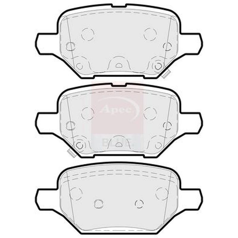 Apec Rear Brake Pad Set PD3915