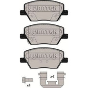 Juratek Front Brake Pad Set fits Fiat Tipo 2015-2020 1.0 1.3 1.4 1.6
