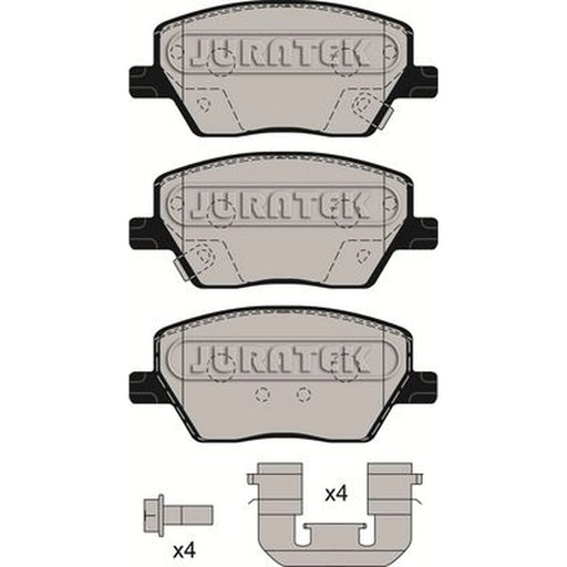 Juratek Front Brake Pad Set fits Fiat Tipo 2015-2020 1.0 1.3 1.4 1.6