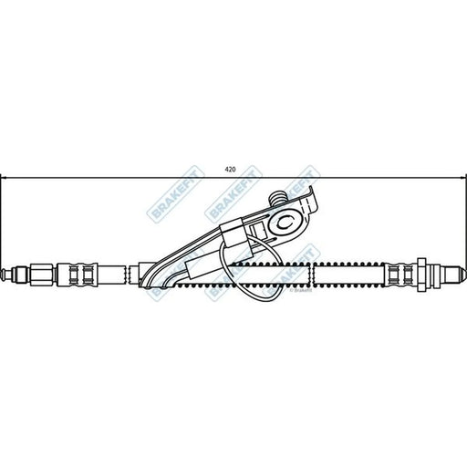 Apec Brake Hydraulic Hose Line Front Left BHO4072