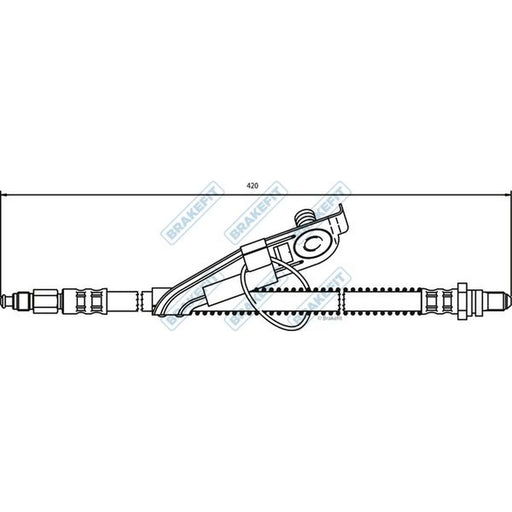 Apec Brake Hydraulic Hose Line Front Left fits Ford Mpv 1996-2003 1.3 1.8