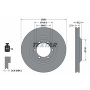 Textar 2 x Vented Front Brake Discs 92174803-x2