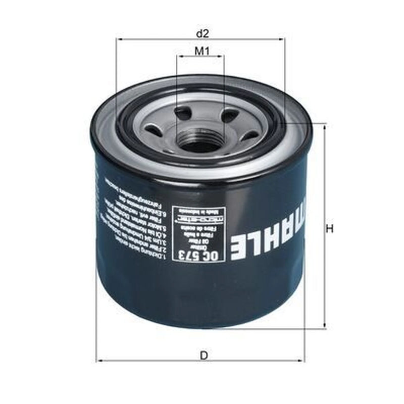 Mahle Engine Oil Filter fits Suzuki Gsx-R 1985-1987